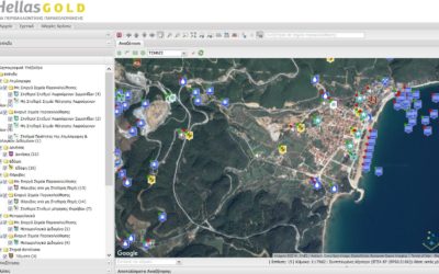 Web application for displaying data of Hellenic Gold monitoring program